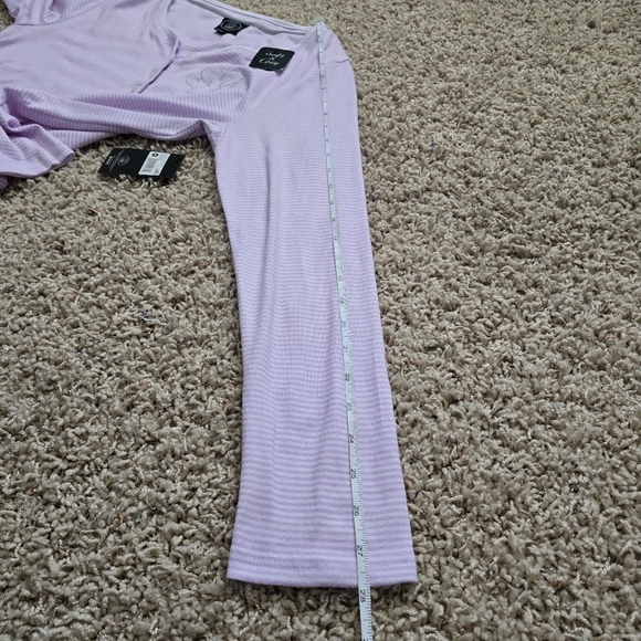 NWT Laura Ashley Lilac Stripe Long Sleeve Top - Medium - Picture 6 of 8